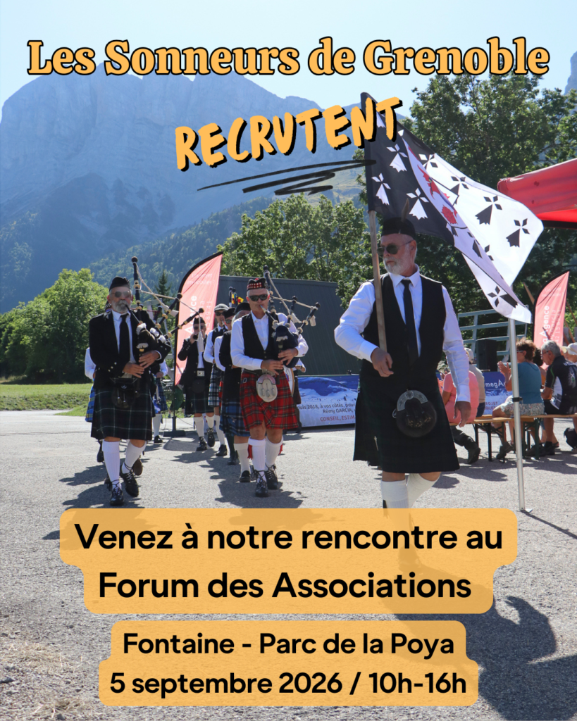 Affiche des Sonneurs de Grenoble - Forum des associations 2026